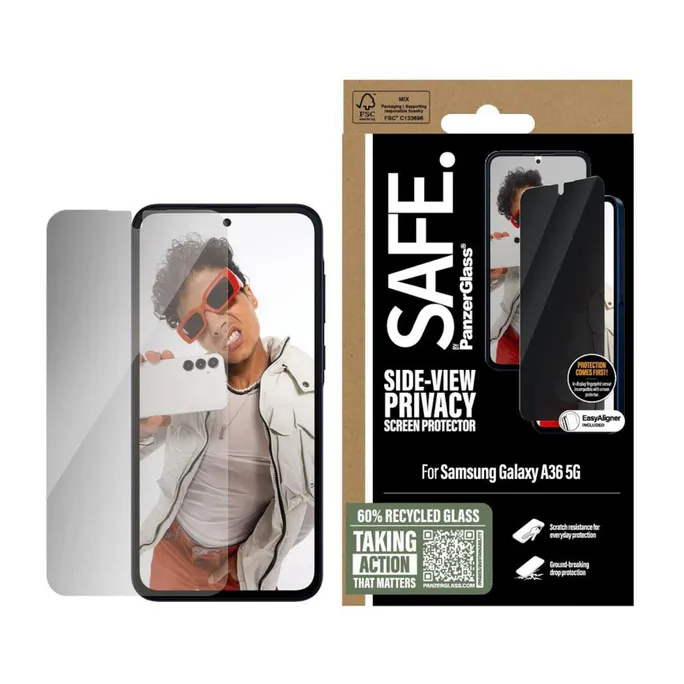 SAFE. by PanzerGlass Privacy Displayschutz Ultra-Wide-Fit Galaxy A36 5G