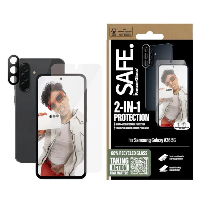 SAFE. by PanzerGlass 2-in-1 Set für Samsung Galaxy A36 5G