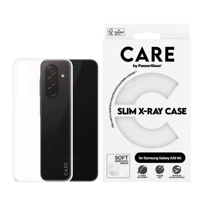CARE by PanzerGlass® Fashionable Case Transparent X-Ray Soft Basic Galaxy A26 5G