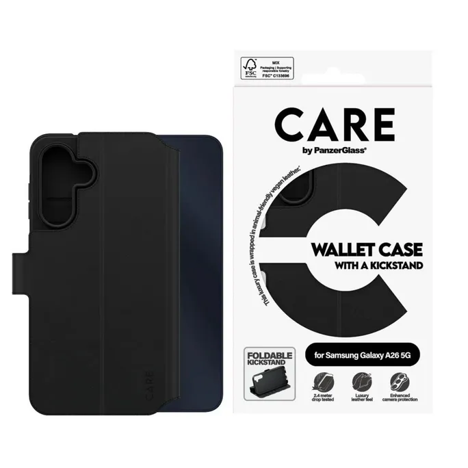 CARE by PanzerGlass® Feature Wallet Case mit Kickstand Samsung Galaxy A26 5G