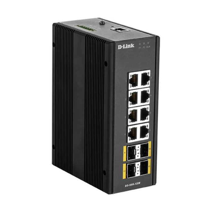 D-Link DIS-300G-12SW Industrial Gigabit Managed Switch mit SFP slots