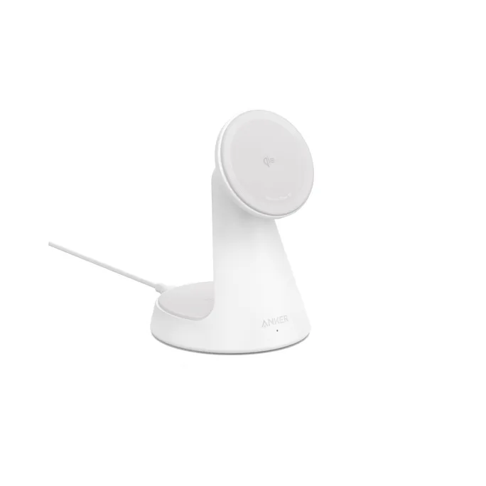 Anker MagGo Wireless Charger (2-in-1, Dock Stand) weiß