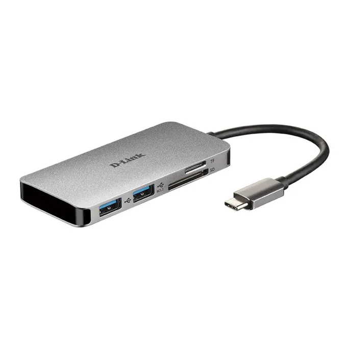 D-Link DUB-M610 6-In-1 USB-C Hub mit HDMI/Kartenleser/USB-C Ladeanschluss