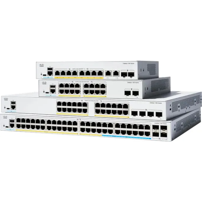 Cisco Catalyst 1300-48FP-4G 52-Port Switch, PoE+ (740W) Rack 1HE