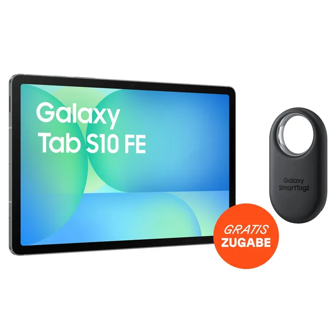 Samsung GALAXY Tab S10 FE X526B 5G 10,9" 128GB grau + SmartTag 2 EI-T5600 Schwarz