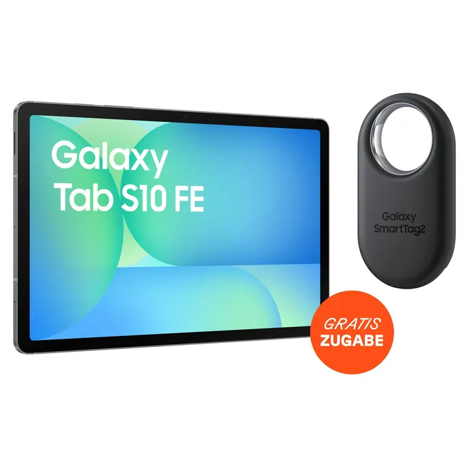 Samsung GALAXY Tab S10 FE+ X620N WiFi 12.4" 256GB grau + SmartTag 2 EI-T5600 Schwarz