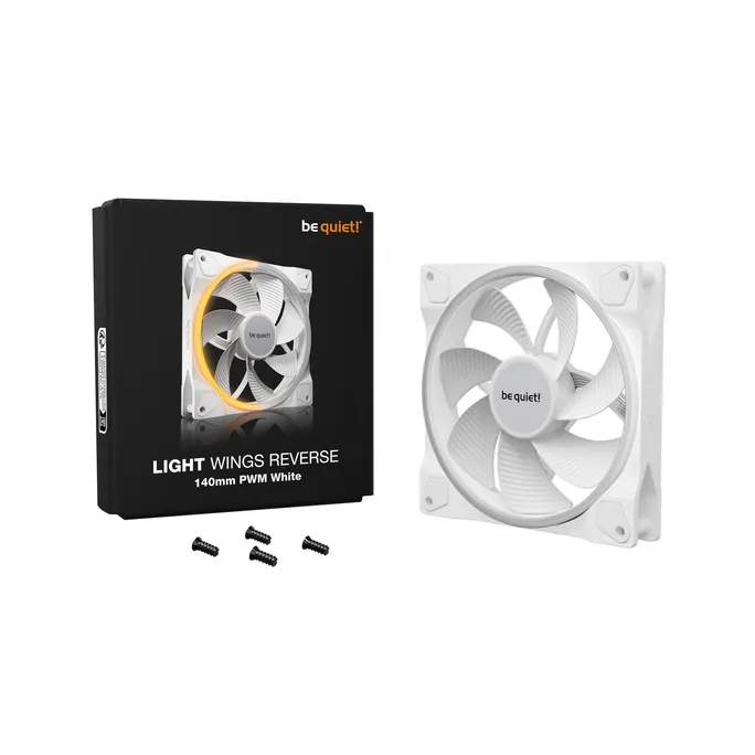 be quiet! Light Wings PWM Lüfter 140mm Reverse White