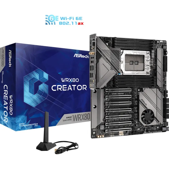 ASRock WRX80 Creator R2.0 Sockel WRX8 E-ATX Mainboard USB4.0/WiFi6E