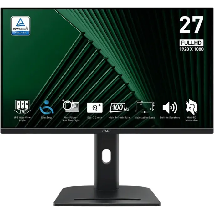 MSI Pro MP275PGDE 68,6cm (27") FHD IPS Office Monitor 16:9 HDMI/DP/VGA 100Hz 4ms Sync