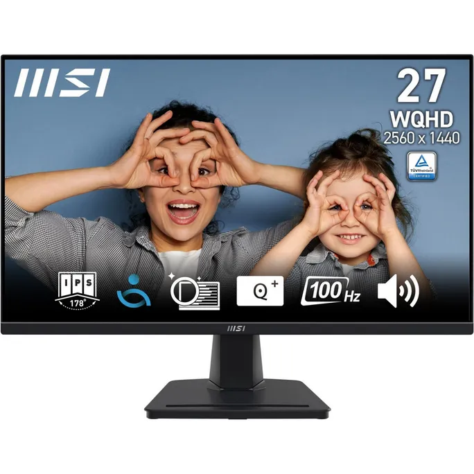 MSI Pro MP275QDE 68,6cm (27") QHD IPS Office Monitor 16:9 HDMI/DP/VGA 100Hz 4ms Sync