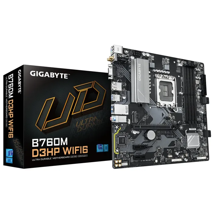 GIGABYTE B760M D3HP WIFI6 mATX Mainboard Sockel 1700 HDMI/DP/VGA