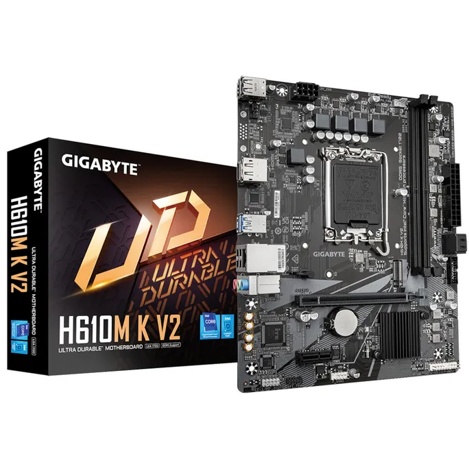 GIGABYTE H610M K V2 mATX Mainboard Sockel 1700 HDMI/DP
