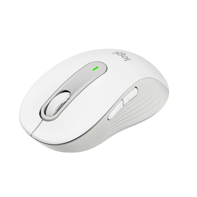 Logitech Signature M650 Pale Grey M - Bluetooth, Logi Bolt, 4000 DPI, Unterstützt von Logi Options+