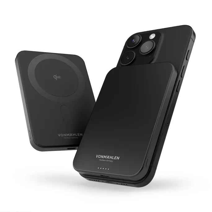 Vonmählen Evergreen Mag Magnetische Powerbank mit Qi2 20W schwarz