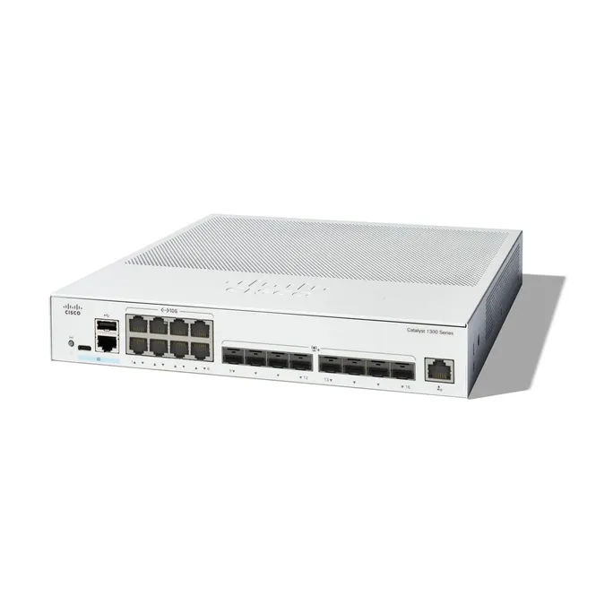 Cisco Catalyst C1300-16XTS Rackmount 10G Managed Stack Switch 8x RJ-45, 8x SFP+