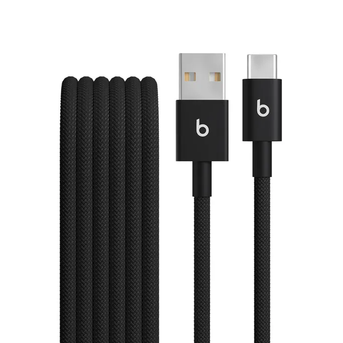 Beats USB-A zu USB-C gewebtes Kabel 1.5 m Bolt Black (2-Pack)