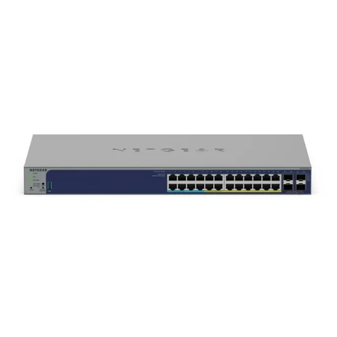 NETGEAR GS728TXUP Smart Switch 24x Gigabit RJ45 Ports / 4x SFP