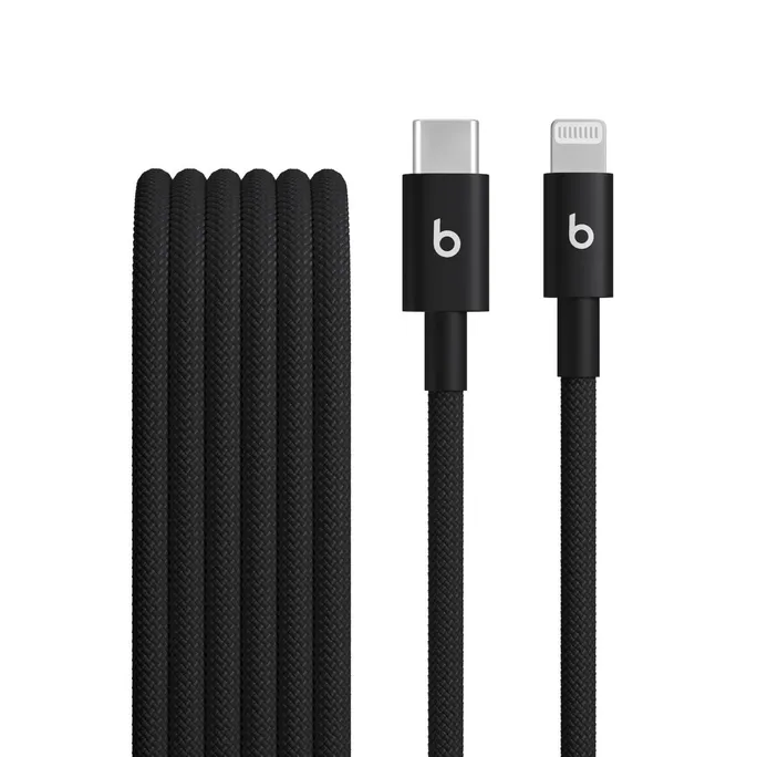 Beats USB-C zu Lightning gewebtes Kabel 1.5 m Bolt Black