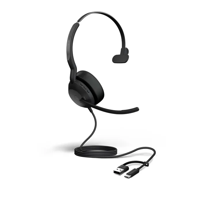 Jabra Evolve2 50 MS Mono kabelgebunden Headset schwarz USB-A/C