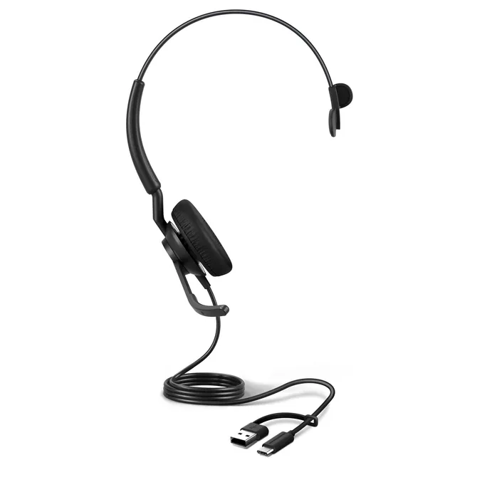 Jabra Engage 50 II Mono Headset USB-C/A + Link-Adapter (Steuereinheit), UC-Version