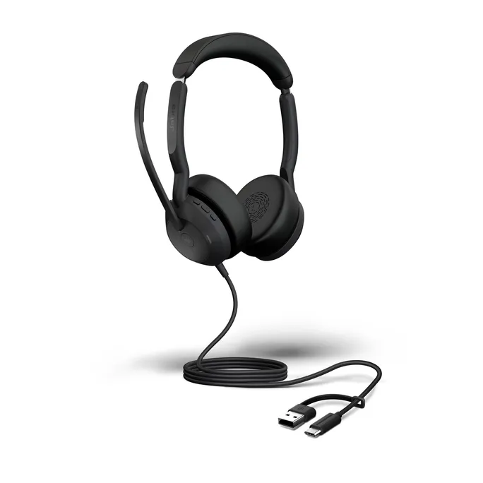 Jabra Evolve2 50 MS Stereo kabelgebunden Headset schwarz USB-A/C