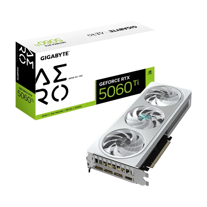 GIGABYTE GeForce RTX 5060 Ti AERO OC 16GD Grafikkarte HDMI/DP