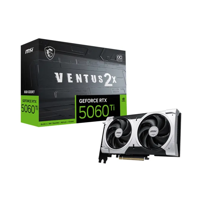 MSI GeForce RTX 5060 Ti 8G GAMING VENTUS 2X OC PLUS 8GB GDDR7 Grafikkarte HDMI/DP