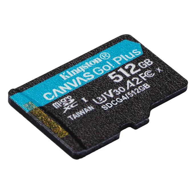 Kingston Canvas Go! Plus Gen4 512GB microSDXC Speicherkarte (200 MB/s, A2 U3)