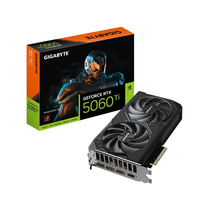 GIGABYTE GeForce RTX 5060 Ti WINDFORCE 8GD Grafikkarte HDMI/DP