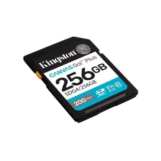 Kingston Canvas Go! Plus Gen4 256GB SDXC Speicherkarte (200 MB/s, C10 UHS-I U3 V30)