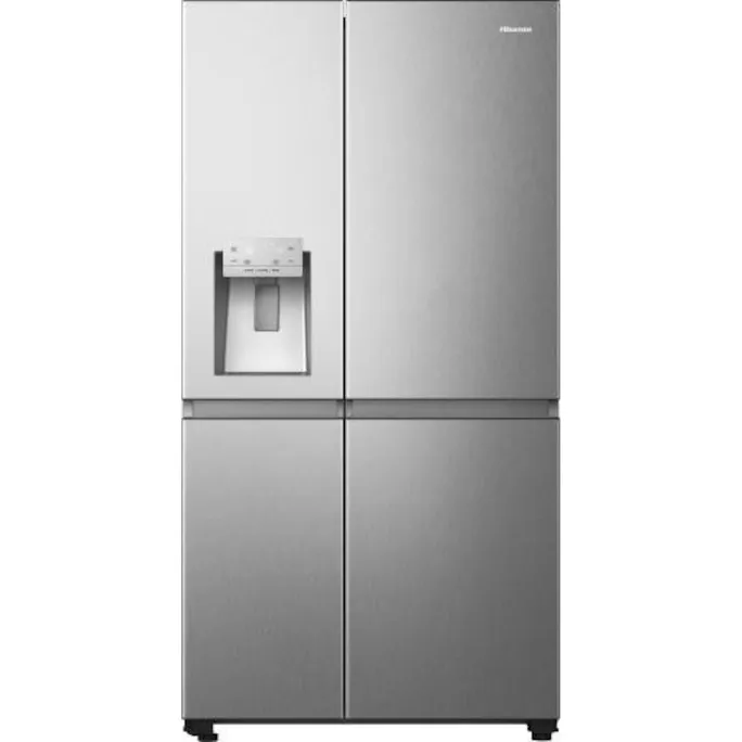 Hisense RS818N4TIC Side by Side Kühl-Gefrier-Kombination, gebürsteter Stahl