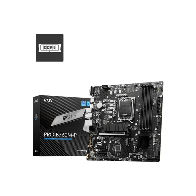 MSI B760M-P mATX Mainboard Sockel 1700, HDMI/DP/VGA