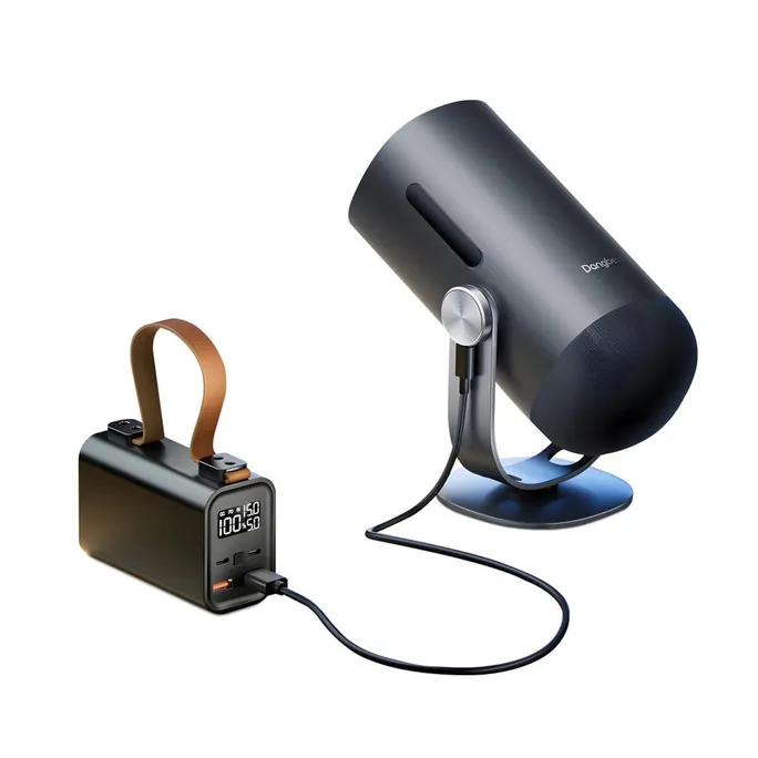 Dangbei Freedo tragbarer Projektor mit Ständer Grau + PowerBank