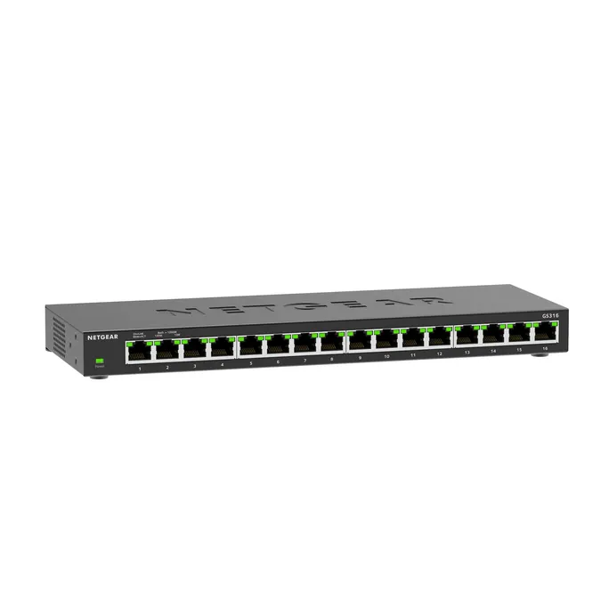 Netgear GS316 16x Gigabit Switch 10/100/1000MBit Metallgehäuse GS316-300EUS