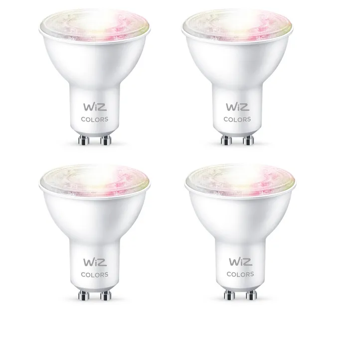 WiZ 50W GU10 Spot Tunable White & Color 4 Stück