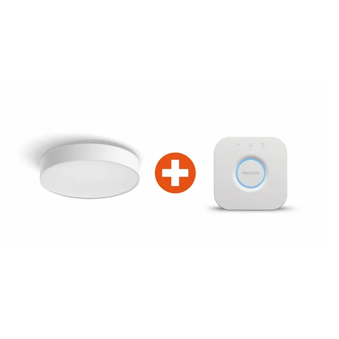 Philips Hue White Ambiance Enrave Deckenleuchte + Hue Bridge