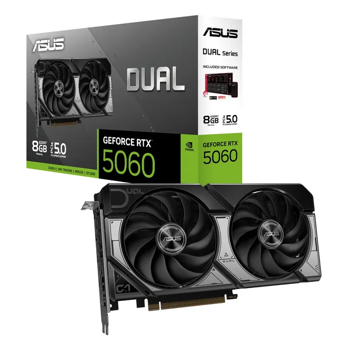 ASUS DUAL GeForce RTX 5060 DUAL-RTX5060-OAC8G Grafikkarte 8 GB