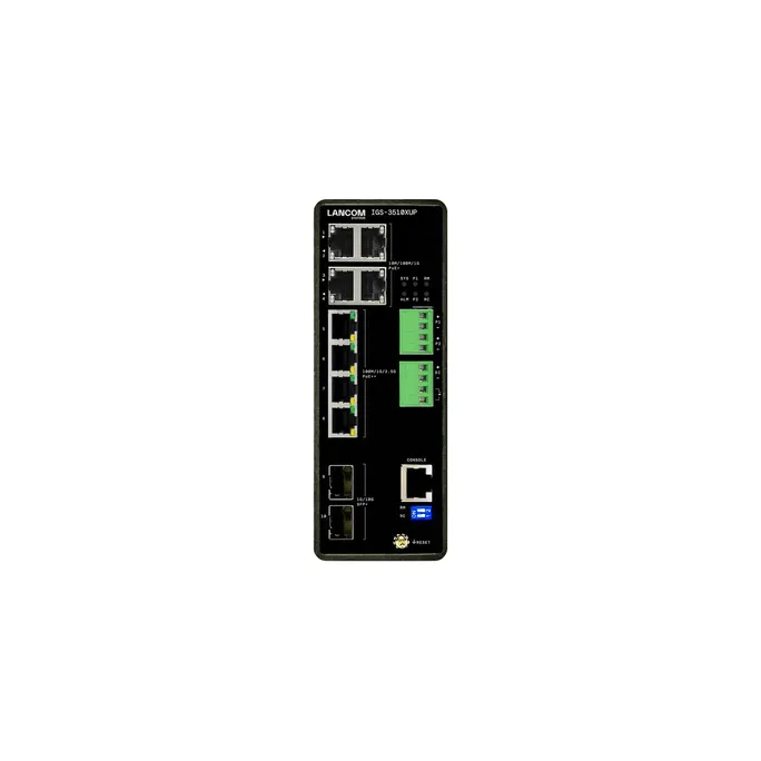 Lancom IGS-3510XUP Industrial Gigabit Cloud Managed Switch, 8x RJ-45, 2x SFP+