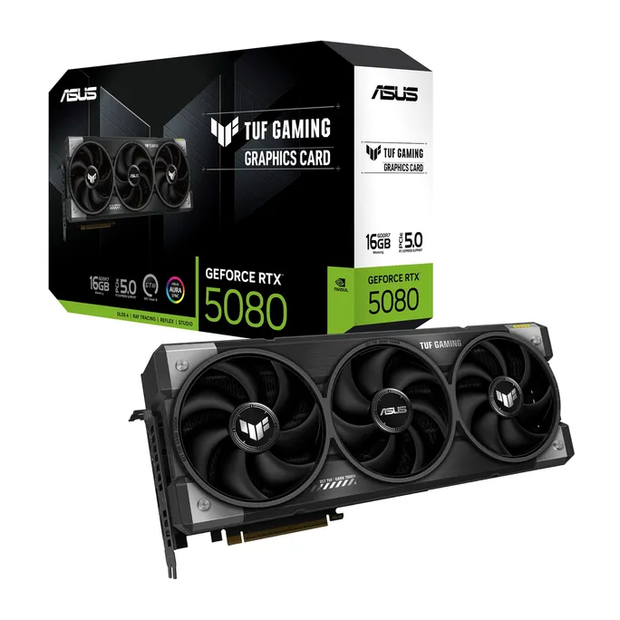 ASUS TUF-RTX5080-16G-GAMING Grafikkarte 16GB GDDR7, 2xHDMI, 3xDP