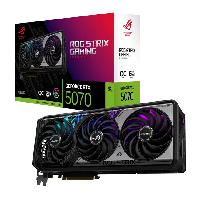 ASUS ROG-STRIX-RTX5070-O12G-GAMING OC Grafikkarte 12GB GDDR7 DP/HDMI