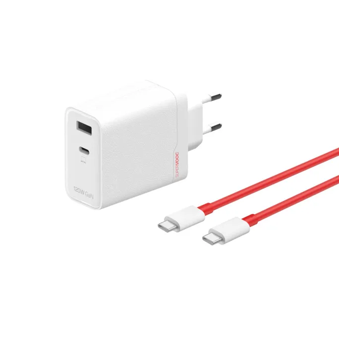 OnePlus SUPERVOOC 120W Dual Ports GaN Power Adapter Kit weiß