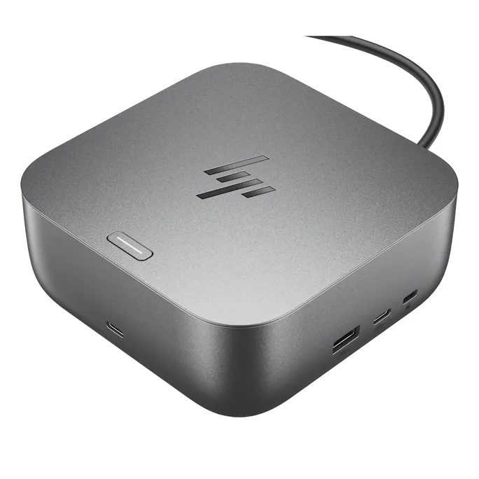 HP Thunderbolt 4 G6 Docking 100W | 2x USB-C (10Gbit/s), 2x USB-A (5Gbit/s), 1x USB-A (10Gbit/s), 1x HDMI 2.1, 2x DP 1.4, RJ-45 (2,5 GbE)