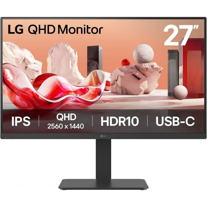 LG 27BA65QB-B 27 Zoll WQHD IPS LED 16:9 100 Hz Office Monitor