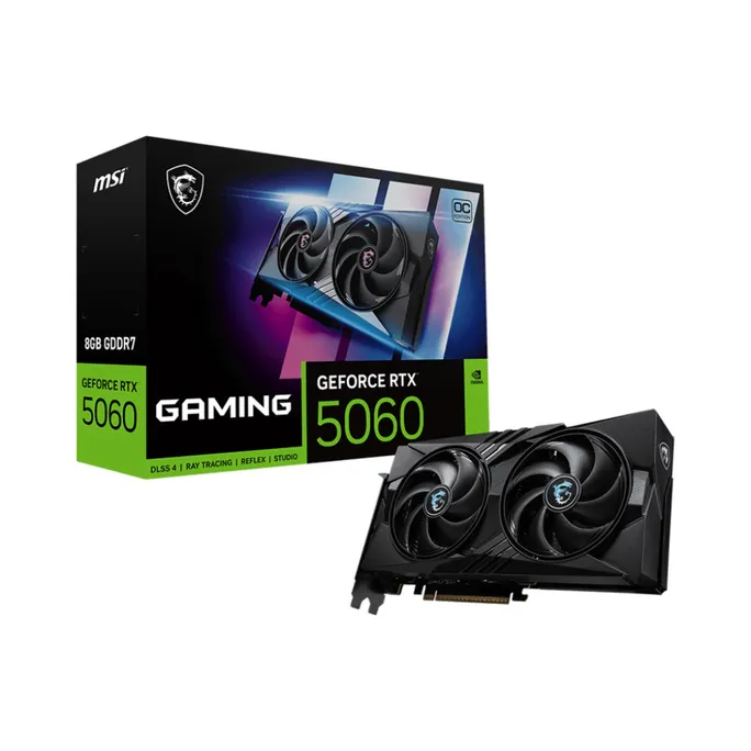 MSI GeForce RTX 5060 8G GAMING OC 8GB GDDR7 Grafikkarte HDMI/DP