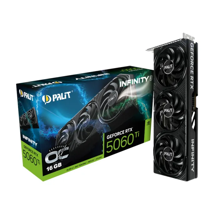 PALIT GeForce RTX 5060 Ti Infinity 3 OC 16GB Grafikkarte HDMI/DP