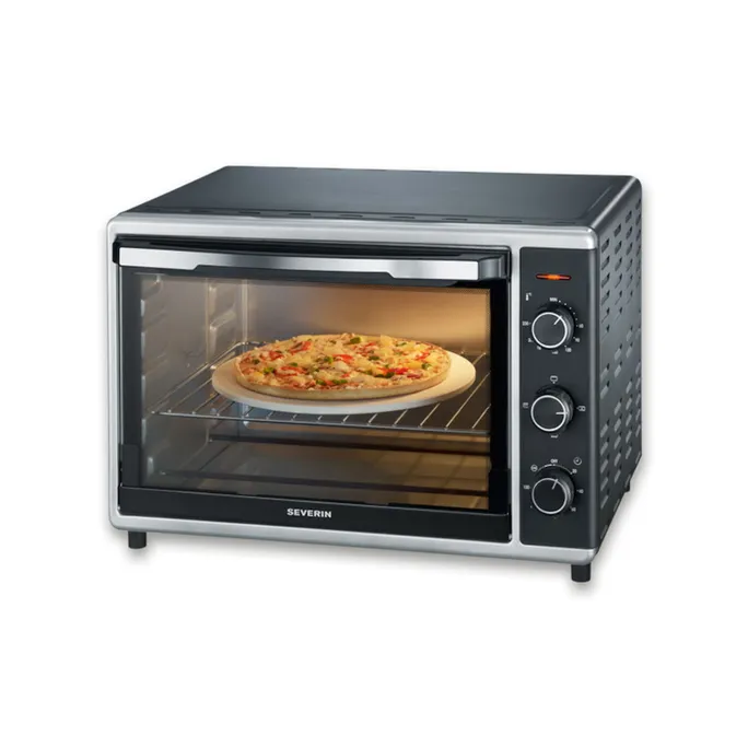 Severin TO 2058 Back und Toastofen mit Umluftfunktion 1800W schwarz