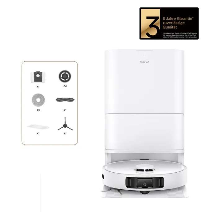 Mova E30 Ultra Saugroboter mit Wischfunktion 7.000 Pa mit Ladestation