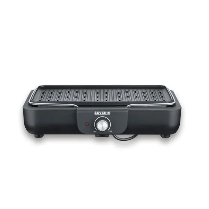 Severin PG 8556 Tischgrill mit Grillplatte 2300W schwarz