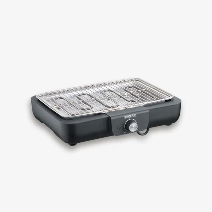 Severin PG 8554 Tischgrill mit Grillrost 2200W schwarz