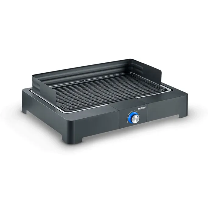 Severin PG 8567 Tischgrill mit Grillplatte 2200W schwarz